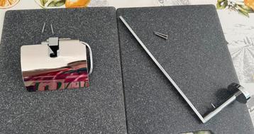 Lot accessoires salle de bain,WC inox (porte papier HACEKA) beschikbaar voor biedingen