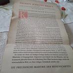 Oud doctoraad document 1938, Antiek en Kunst, Antiek | Boeken en Manuscripten, Ophalen of Verzenden