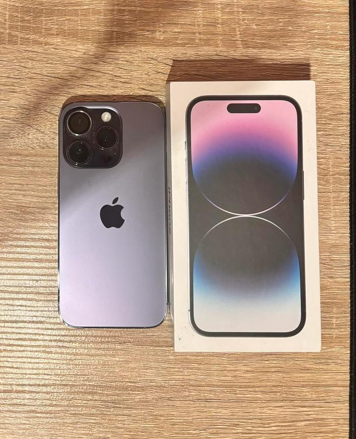 Iphone 14 Pro 128 GB Purple, Telecommunicatie, Mobiele telefoons | Toebehoren en Onderdelen, Zo goed als nieuw, Apple iPhone, Ophalen