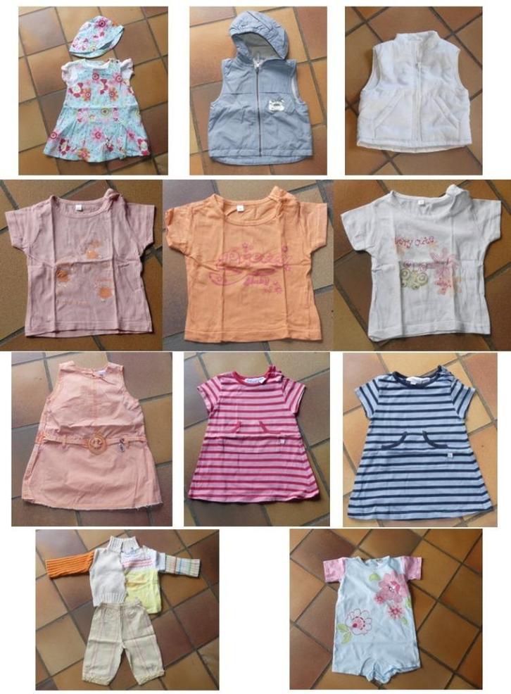 Lot de vêtements pour bébés (filles 18  mois ETE), Kinderen en Baby's, Babykleding | Baby-kledingpakketten, Gebruikt, Maat 80