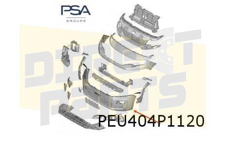 Citroën Berlingo/Peugeot Partner (1/19-) voorbumper (PDC en, Auto-onderdelen, Carrosserie, Bumper, Citroën, Peugeot, Voor, Nieuw