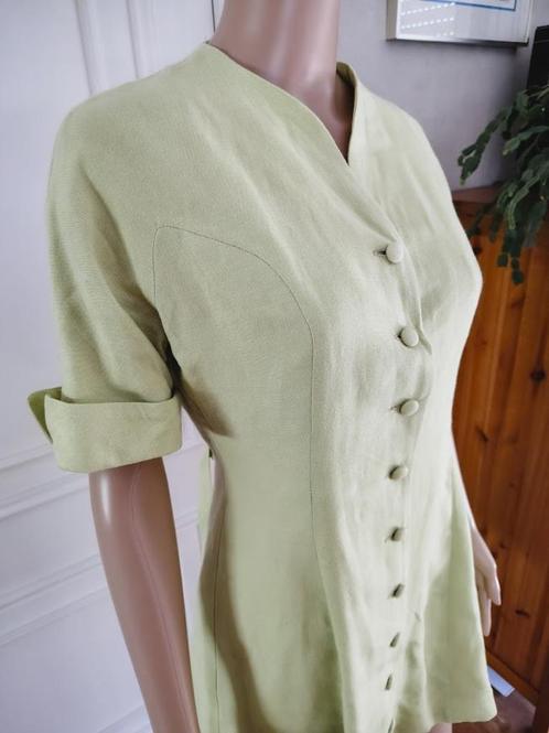 vintage jurk, Kleding | Dames, Jurken, Groen, Ophalen of Verzenden