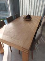 Eettafel rechthoekig, Huis en Inrichting, Ophalen, Gebruikt, Eikenhout, Scandinavisch
