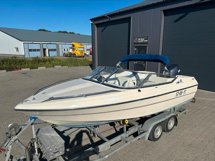 Speedboot OMC 171 met Yamaha 80 pk 4 takt, Watersport en Boten, Speedboten, Zo goed als nieuw, 3 tot 6 meter, 70 tot 120 pk, Polyester