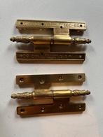 Deurbeslag messing scharnier, Antiek en Kunst, Ophalen, Brons