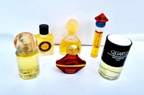 Lot numéro 35- 6 miniatures parfum guerlain courreges, etc.., Collections, Parfums, Neuf, Miniature, Plein, Envoi