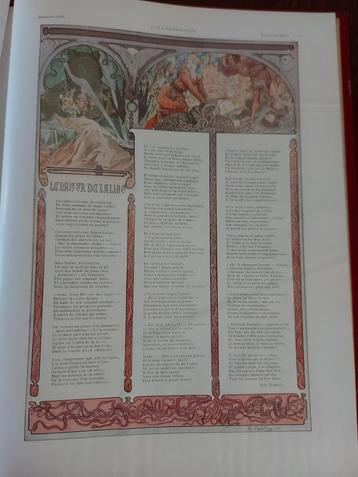 2 alphonse mucha litho magazine L'Illustration 2e helft 1896 beschikbaar voor biedingen