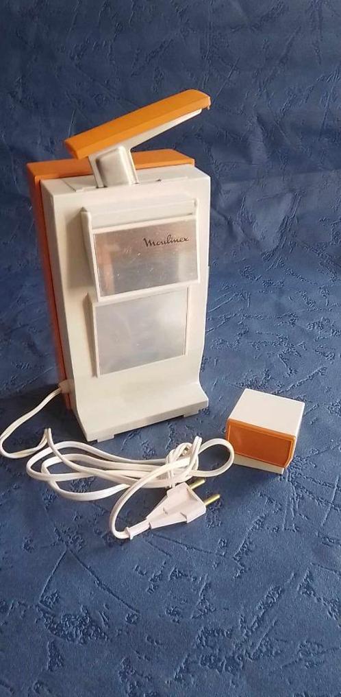 Vintage Moulinex blikopener/messenslijper en bijbehorende do, Verzamelen, Retro, Overige typen, Verzenden