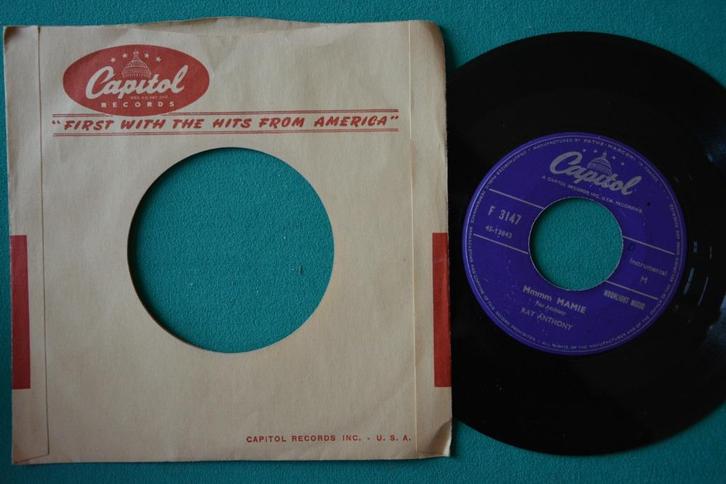 Ray Anthony – Learnin' The Blues (8) - vinyl singel, Cd's en Dvd's, Vinyl Singles, Zo goed als nieuw, Single, Jazz en Blues, 7 inch