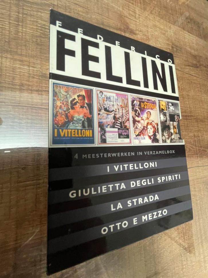 Fellini - Box met 4 klasiekers op DVD, Cd's en Dvd's, Dvd's | Klassiekers, Nieuw in verpakking, Actie en Avontuur, 1940 tot 1960