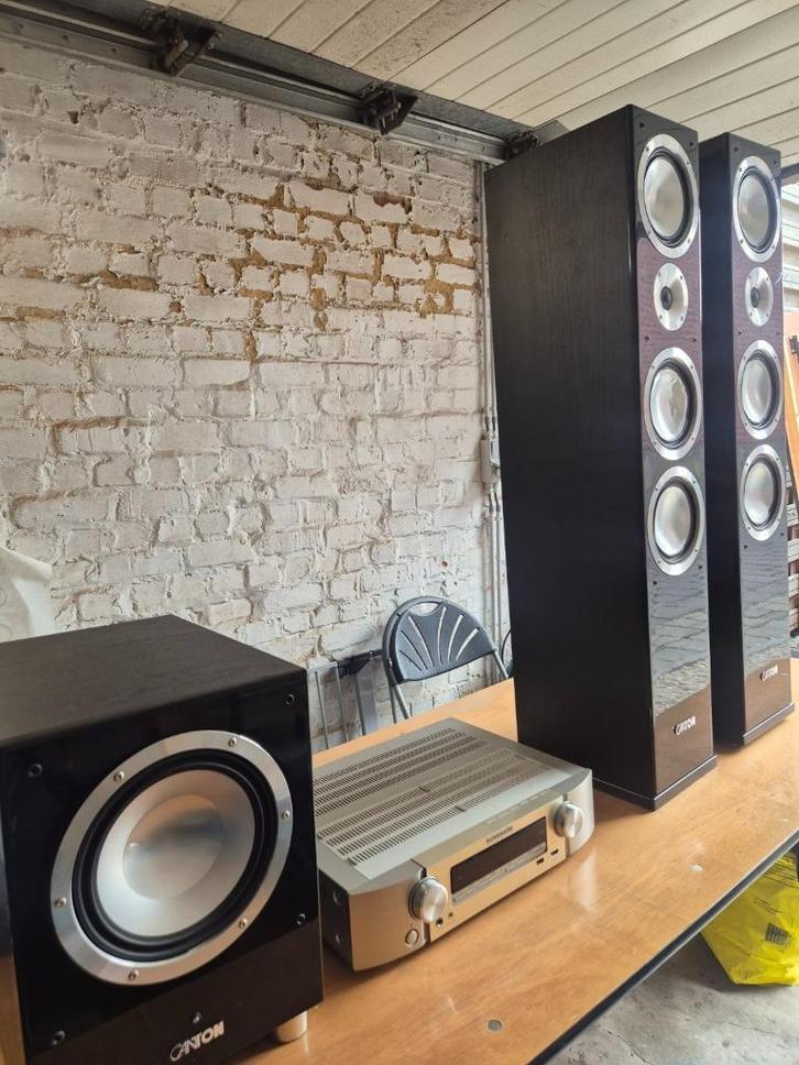 Canton TOP-set + Marantz Versterker - KWALITEIT, Audio, Tv en Foto, Home Cinema-sets, Gebruikt, 5.1-systeem, 70 watt of meer, Overige merken