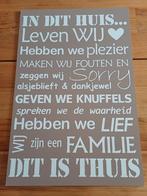 Spreukbord / tekstbord over familie / gezin, Enlèvement, Comme neuf