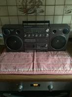 Stereo radio met casettenspeler 4 speaker 20w + 157 casettes, Audio, Tv en Foto, Radio's, Ophalen, Gebruikt, Radio