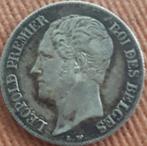 BELGIUM : SCHAARSE 20 CENTIMES 1853 KM 19 High Quality, Verzenden, Zilver, Losse munt