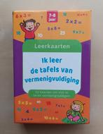 Leerkaarten - De tafels van vermenigvuldiging, Ophalen of Verzenden, Zo goed als nieuw, Rekenen