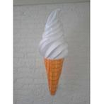 Softijs ijsje 90 cm - softijsje polyester met muurbeugel, Nieuw, Ophalen of Verzenden