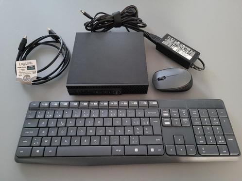 Dell OptiPlex 3050 Micro + draadloos toetsenbord en muis, Computers en Software, Desktop Pc's, Zo goed als nieuw, 3 tot 4 Ghz
