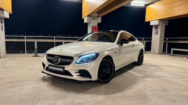 Mercedes C43 AMG Coupé, Auto's, Mercedes-Benz, Particulier, Achteruitrijcamera, Coupé, Automaat, Wit, Alcantara, Vierwielaandrijving