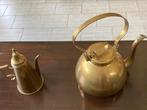 Koperen ketel en koffiekan, Antiek en Kunst, Antiek | Brons en Koper, Ophalen, Koper