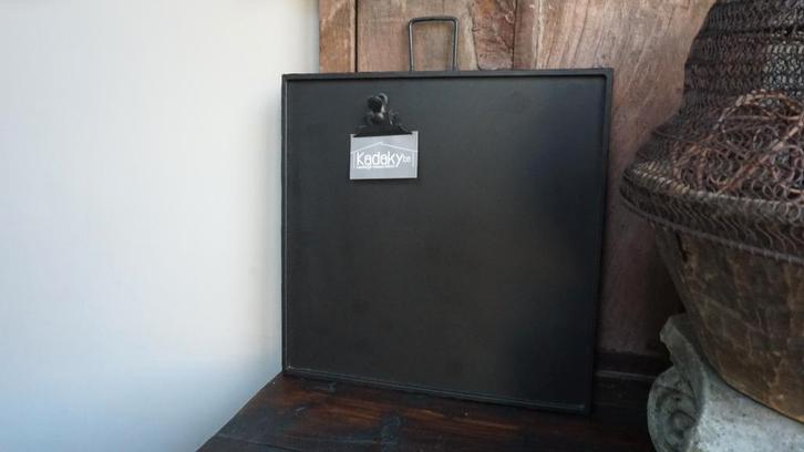 Magneet-Krijtbord Memobord - Zwart Vierkant-puur-landelijk, Huis en Inrichting, Woonaccessoires | Memoborden, Nieuw, Magneetbord