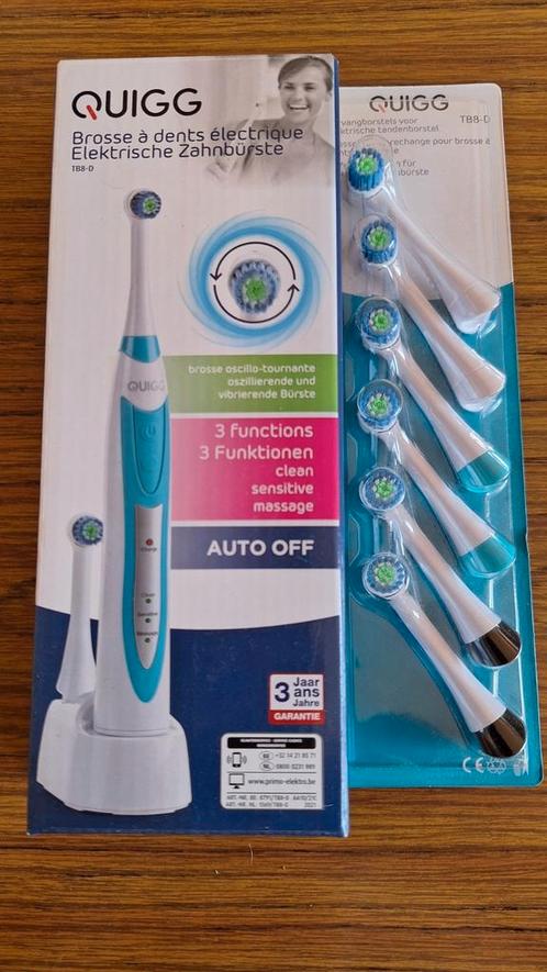 Brosse à dents électrique Quigg mod TB8-D neuve, Bijoux, Sacs & Beauté, Beauté | Soins de la bouche, Neuf, Brosse à dents, Enlèvement ou Envoi