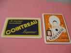 2 oude losse speelkaarten Cointreau liqueur (39), Collections, Cartes à jouer, Jokers & Jeux des sept familles, Comme neuf, Carte(s) à jouer