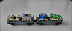 Lego trein: 2 x wagon voor pallettenvervoer (Nieuw!), Ophalen of Verzenden, Nieuw, Complete set, Lego