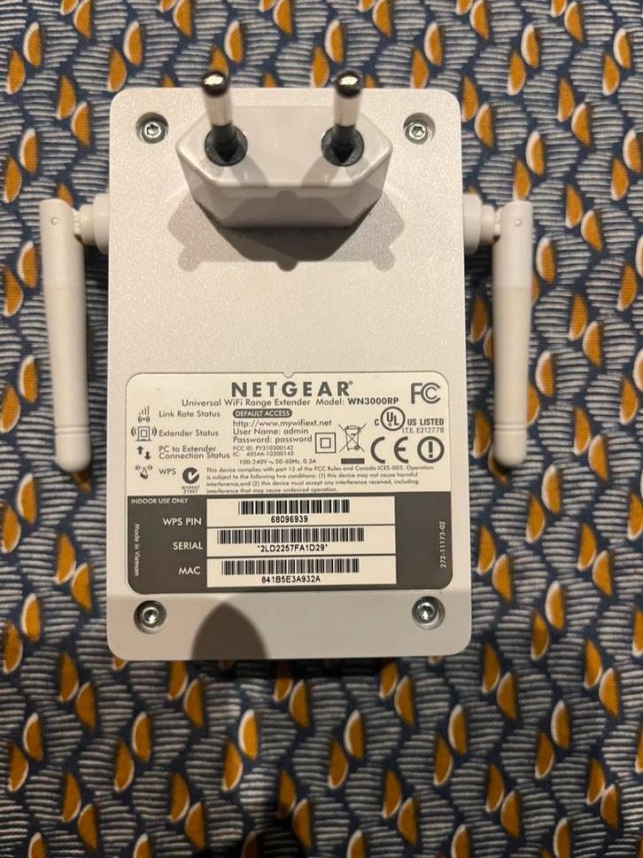 Netgear wifi range extender, Computers en Software, WiFi-versterkers, Zo goed als nieuw, Ophalen of Verzenden