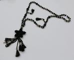 Negen! Mooie lange ketting, Handtassen en Accessoires, Ophalen of Verzenden, Nieuw, Zwart