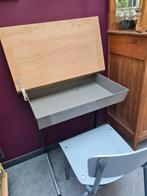 Vintage schoollessenaartje met stoel, Ophalen