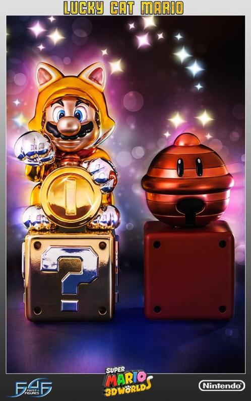 Lucky Cat Mario First 4 Figures F4F Statue Neuve !, Collections, Statues & Figurines, Neuf, Enlèvement ou Envoi
