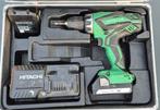 Schroef Boormachine 18V Hitachi met toebehoren, Ophalen of Verzenden, Gebruikt, Boormachine