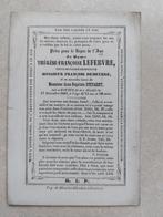 oud doodsprentje Kortrijk 1789/1861, Verzamelen, Bidprentjes en Rouwkaarten, Verzenden