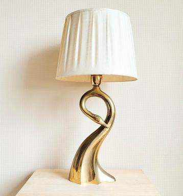 Prachtig vintage italiaans design massief koperen lampenvoet beschikbaar voor biedingen