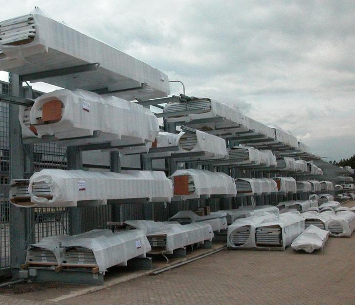 Zware verzinkte draagarmstelling NIEUW 4,5 m hoog, Zakelijke goederen, Kantoor en Winkelinrichting | Magazijn, Stelling en Opslag