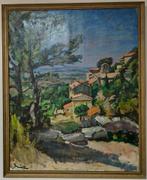 Schilderij Albert Brion zuiders dorpje, Ophalen