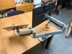 dual monitor arm op gasveren, Computers en Software, Ophalen, Zo goed als nieuw