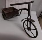 Tricycle décoratif en métal et bois, Comme neuf, Enlèvement ou Envoi