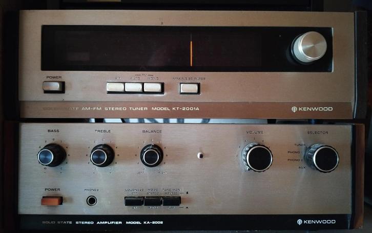 Kenwood KA-2002 versterker + KT-2001A tuner, Audio, Tv en Foto, Versterkers en Ontvangers, Gebruikt, Stereo, Overige merken, Ophalen of Verzenden