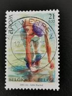 België 2001 - Europa CEPT - water, Postzegels en Munten, Postzegels | Europa | België, Ophalen of Verzenden, Gestempeld, Europa
