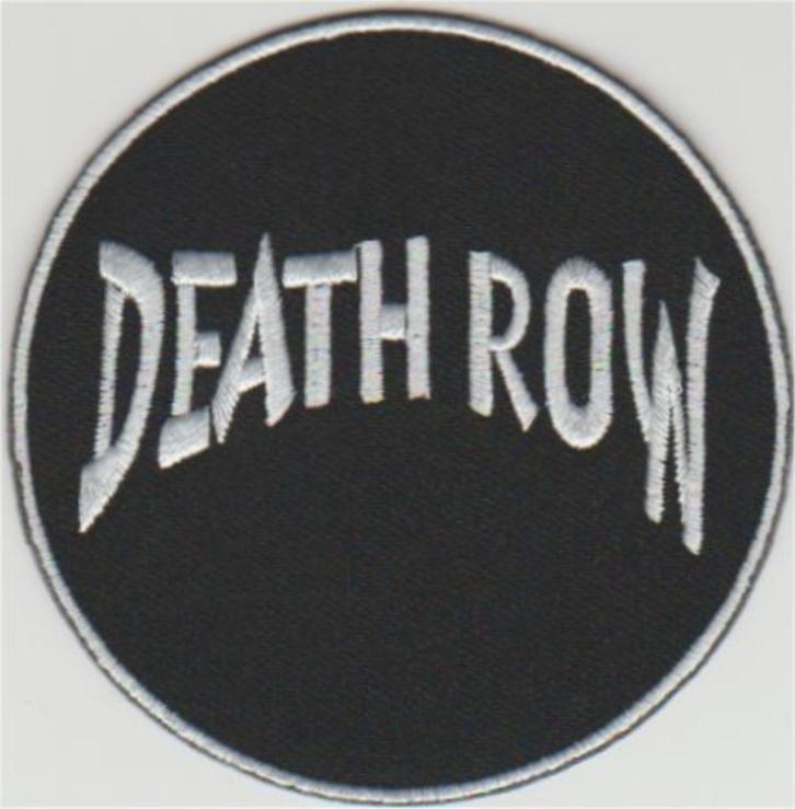Death Row Records stoffen opstrijk patch embleem, Verzamelen, Muziek, Artiesten en Beroemdheden, Nieuw, Kleding, Verzenden