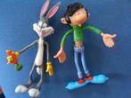 figurines flexibles vintage 1978  Gaston Lagaffe, Bugs bunny, Verzamelen, Ophalen, Gebruikt