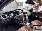 Volvo V60 2.0 D4 Summum Business | Leder | Stoelverwarming |, Auto's, Volvo, Zwart, 101 g/km, Startonderbreker, Te koop