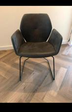 Goossens leren eetkamerstoel - 1 stuk, Huis en Inrichting, Ophalen, Zwart, Leer, Zo goed als nieuw