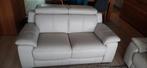 Witte zetel, 2 zit in zeer goede staat, Ophalen, Zo goed als nieuw, Tweepersoons, Leer