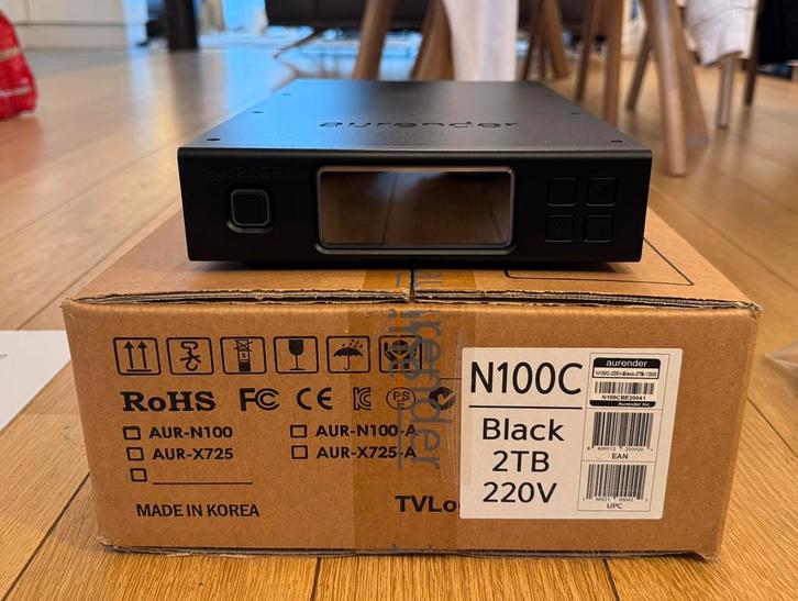 Aurender N100C - Audiophile Streamer (2TB), Audio, Tv en Foto, Overige Audio, Tv en Foto, Zo goed als nieuw, Ophalen