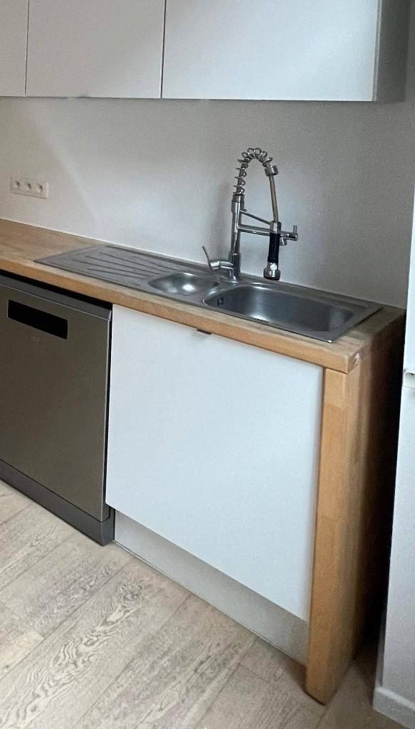 RVS 'Van Marcke' Spoeltafel, Doe-het-zelf en Bouw, Sanitair, Gebruikt, Kraan, Inox, Ophalen