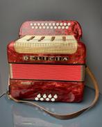 Delicia accordeon uitzonderingstoestand, Muziek en Instrumenten, Accordeons, Delicia, Overige formaten, Knopaccordeon, Zo goed als nieuw