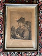 Frans ven der Steen -David Teniers, Antiek en Kunst, Kunst | Etsen en Gravures, Ophalen of Verzenden