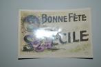 Belgique Années 1910 Carte postale Fête Sainte Cécile, Envoi